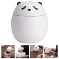 thumbnail image 2 of Tarro de cerámica para té, tarro de cerámica, bote para té suelto, tarro para dulces con forma de panda, tarro de té sellado, 2 of 6