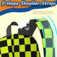 thumbnail image 5 of Yellow and Black Checkered Pattern 17" School Backpacks for Teens,Waterproof Oxford Fabric,S-Shape Padded Straps for School,Travel,Hiking,Camping, 5 of 6