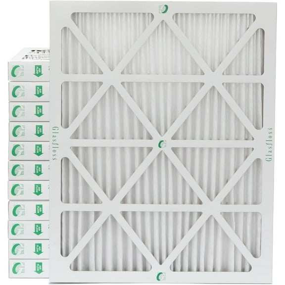 Glasfloss 16x20x2 MERV 10 Furnace Filter (12 Pack)
