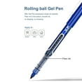 thumbnail image 4 of Deli Rollerball Pens, 0.5mm Quick-drying Liquid Ink Stick Ballpoint Blue Gel Pens for Adult & Kids Writing Note Taking, 4 of 5