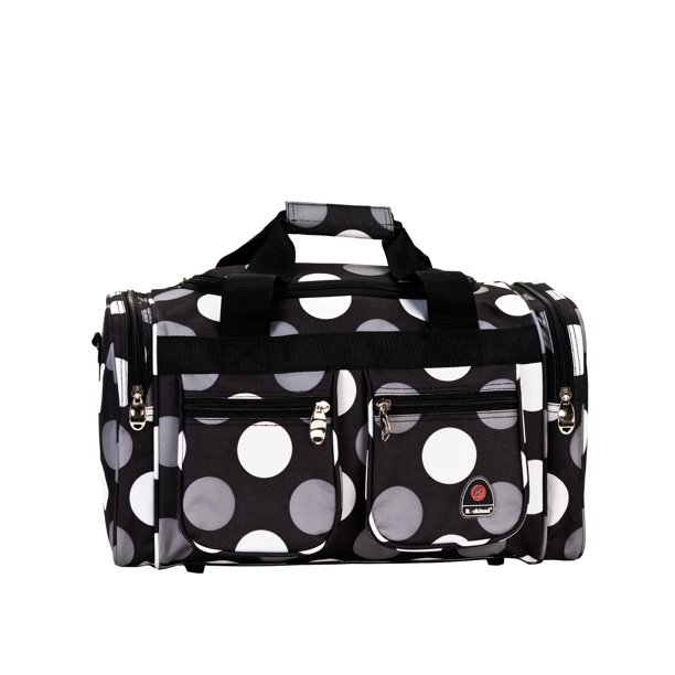 Sac Cabas Rockland Lugging 19 Pouces – Tote Multi Pois Bleus – Neuf Avec Léger Défaut