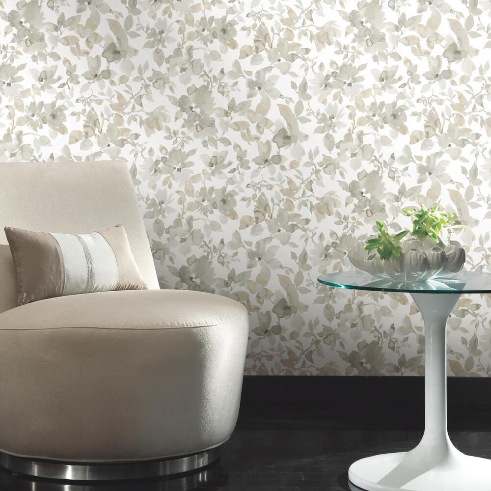Watercolor Floral Peel and Stick Wallpaper
