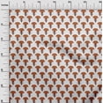 thumbnail image 2 of oneOone Cotton Flex Orange Fabric Ethnic Block Quilting Supplies Print Sewing Fabric By The Yard 40 Inch Wide, 2 of 4