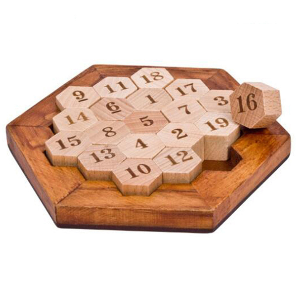 Wooden Number Puzzle Toy Educational Number Game Kids