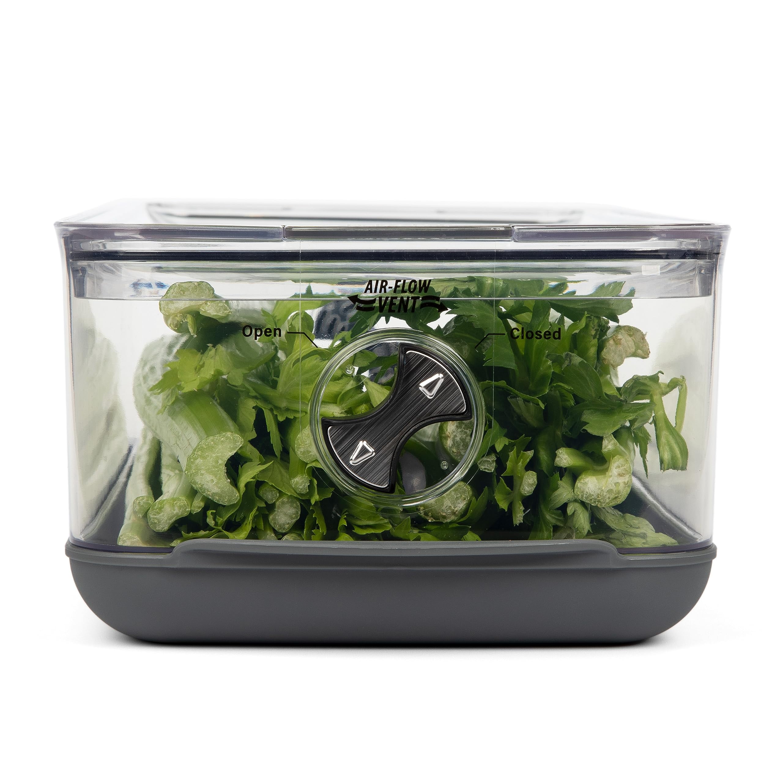 ProKeeper+ by Progressive Stackable Produce ProKeeper Storage Container with Stay-Fresh Vent System (PKS-917 (5.7qt Long Produce))