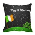thumbnail image 1 of EREHome Housse de Coussin Drapeau Irlandais avec Trèfle en Neige 16x16 Pouces, 1 of 1
