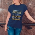 thumbnail image 3 of Life Begins at Forty Five Tee - Positive Inspirational Quote T-Shirt - Funny Birthday Gift for Women Turning 45, 3 of 4