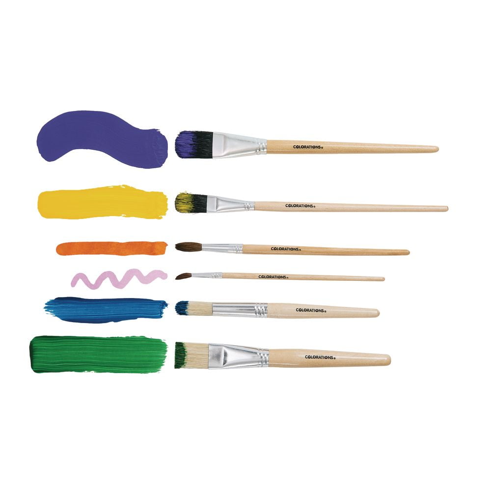 Colorations Natural Brush Classroom Value Pack
