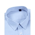 thumbnail image 2 of Youclos Men's Cotton Long Sleeve Casual Button-Down Shirt, Breathable Soft, 2 of 6