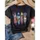 thumbnail image 1 of Girls' School Supplies Graphic T-Shirt - Preteen Girls' Casual Everyday Tee, Breathable Cotton Shirt for Book Club, Classroom Parties & Back-to-School Outfits, Girls Shirts, Backtoschool Apparel,, 1 of 7