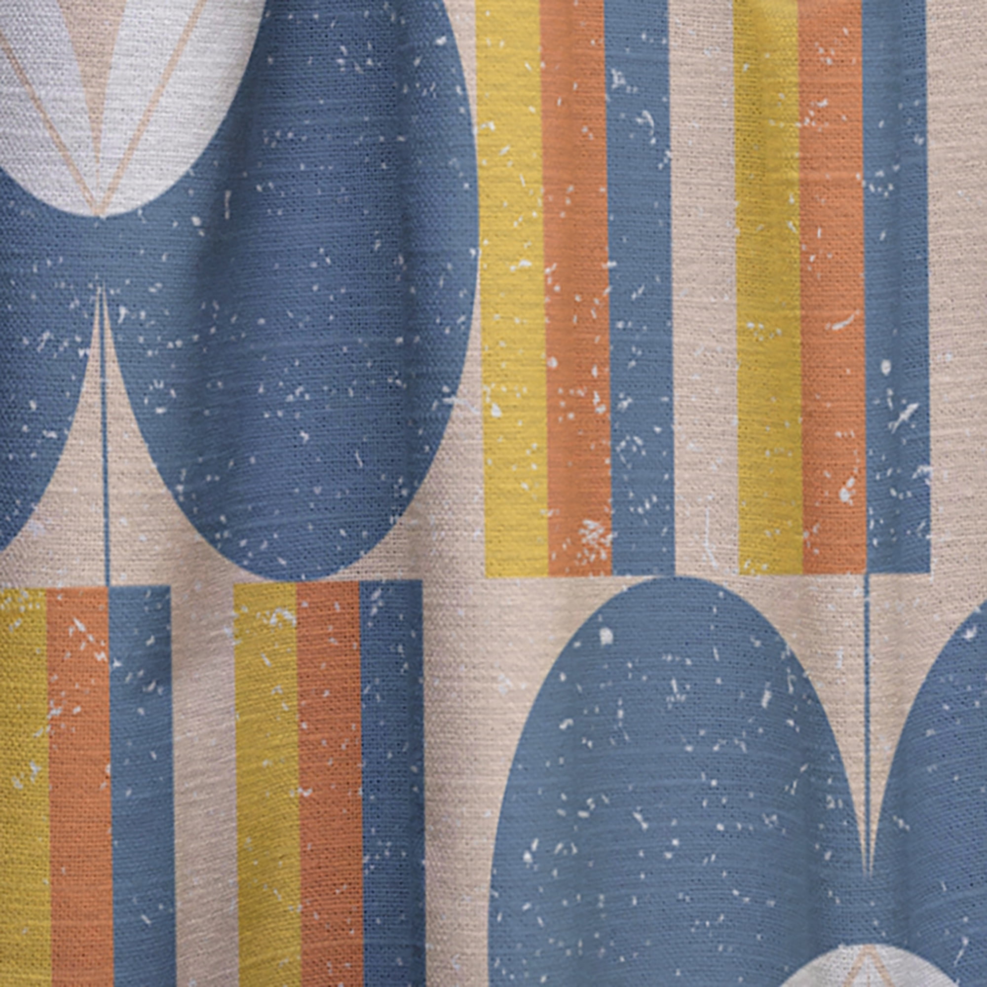 Designart 'Floral Retro Pattern XIII' Mid-Century Modern Curtain Panel