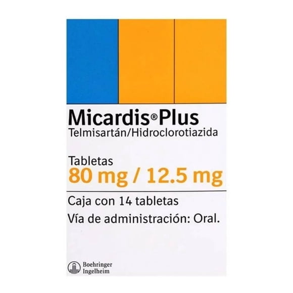 Micardis plus 80 mg/12.5 mg, 14 tabletas