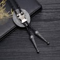 thumbnail image 6 of Western Pattern Deer bolo tie for man Cowboy cowgirl necktie round shape, 6 of 14