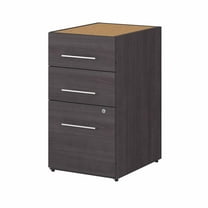 Office 500 16W 3 Drawer File Cabinet in Storm Gray - Engineered Wood