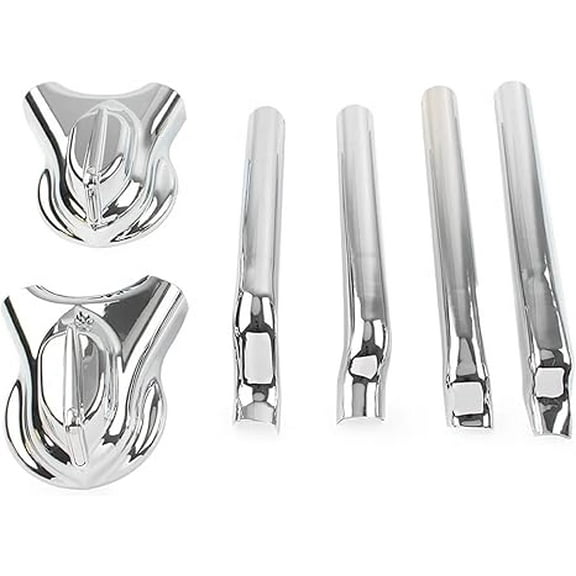 Applicable to Motorcycle Rear Swingarm Axle Covers Kit 6Pcs for Harley for Softail FXST FLSTC FXS FLS FLSTF FLSTFB FLSTN(Black)