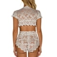 thumbnail image 4 of Conjunto de bragas y top de encaje, lencería de encaje para mujer, conjunto de bragas y sujetador puro, lencería de encaje de alto rendimiento, 4 of 6
