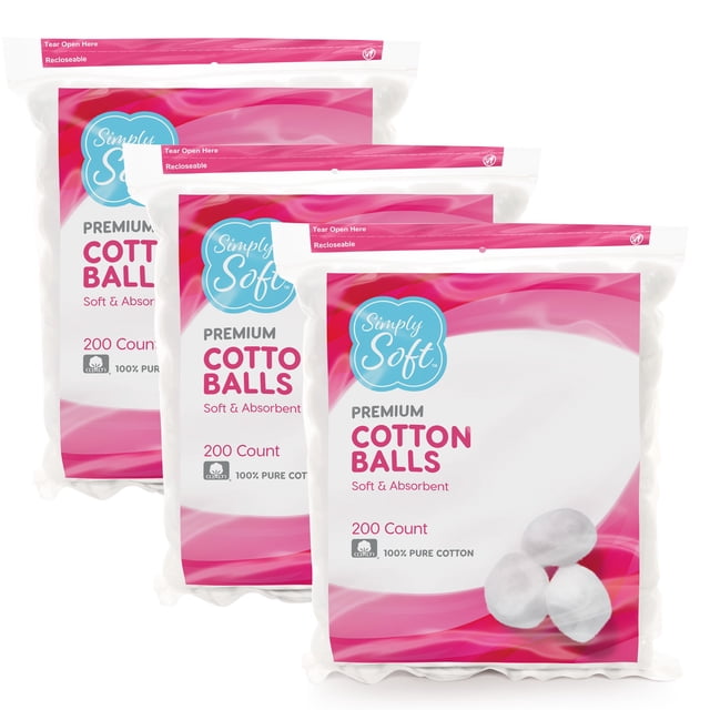 Bolas de algodón Medline Simply Soft Premium 100% algodón 600