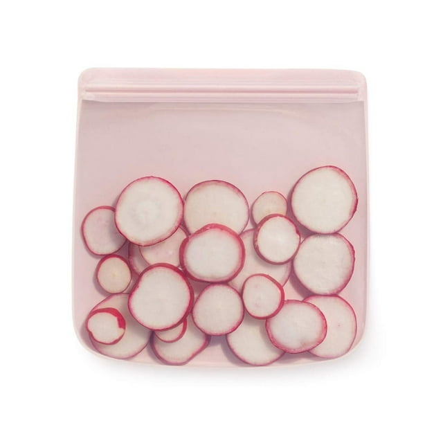 Bolsa de almacenamiento reutilizable de silicona W&P Porter Sandwich 1L Blush