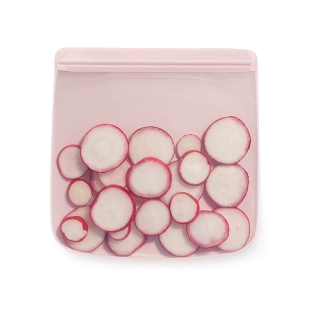 Bolsa de almacenamiento reutilizable de silicona W&P Porter Sandwich 1L Blush