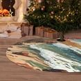 thumbnail image 2 of Cauagu 36" Christmas Tree Skirt Coastal Palm Beach Pattern Christmas Tree Decorations Tree Mat for Xmas Decorations Occasion Holiday Home Decor -36", 2 of 7