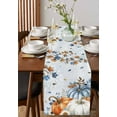 thumbnail image 2 of Table Runners 90 Inches Long Dress Scarves, Fall Blue Maple Farmhouse Coffee/Dining/Kitchen Table Runner for Living Room, Thanksgiving Pumpkins Daisy Country Leaves 13x90 Inch, 2 of 7
