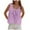 Purple, variant on TTUHYWXI Women Y2k Lace Ruffle Trim Tank Top Fairycore Sexy Sheer Tie Button Front Scoop Neck Crop Camisole Cute Going Out Tops (Dark Green, M)