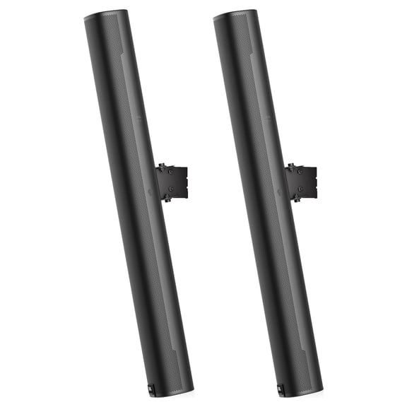 (2) JBL COL800-BK 32" Black 70V Commercial Slim Column Wall Mount Array Speakers