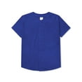 thumbnail image 2 of Hat and Beyond Kids Baseball Jersey Button Down Plain Short Sleeve Shirts, 2 of 3