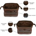 thumbnail image 4 of Neceser LEATHER VILLAGE de piel auténtica Dopp Kit, tamaño grande, 4 of 7