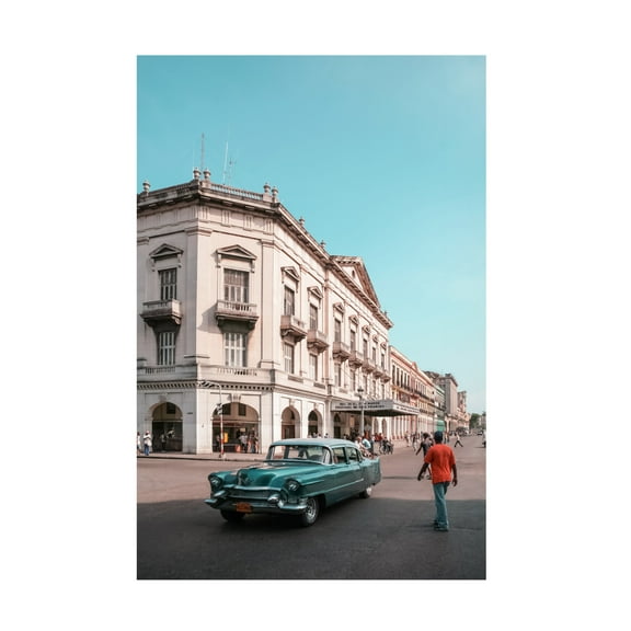 Canvas Wall Art - Alexander Yakovlev 'Cuban Car 8' Wall Art for Living Room, Bedroom, or Office Décor by Trademark Fine Art - 12 x 19 Inches