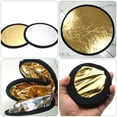 thumbnail image 3 of 2Pcs Studio Photography Reflector 2 in 1 Gold and Silver Light Reflector Disc, 3 of 8