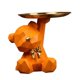 thumbnail image 1 of Bandeja para guardar llaves con forma de oso, escultura de animal, organizador de mesa, joyero Naranja, 1 of 9