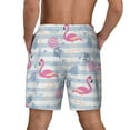 thumbnail image 4 of Daiia Flamingo and Pineapple Mens Swim Trunks Swim Shorts Quick Dry Swim Shorts with Mesh Lining Pockets-X-Large, 4 of 9