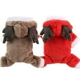 thumbnail image 1 of Greeniant Paquete de 2 ropa para mascotas de fiesta de Navidad, chaquetas cálidas de invierno con capucha, abrigos de ambiente festivo, atuendo Aseo de mascotas Type1 XS, 1 of 6