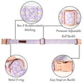 thumbnail image 3 of Collar para perro Lionet Paws, cómodo y ajustable, color morado, diseño de margarita, 3 of 5