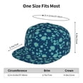 thumbnail image 6 of Haiem Daisies Flowers Classic Snapback Cap Flat Bill Hat Baseball Cap Adjustable Size Cotton Dad Hat, 6 of 9