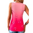 thumbnail image 3 of DYMADE Women Gradient Print Tops Pullover Casual Tunic Style Sleeveless Tank, 3 of 4