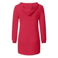 thumbnail image 4 of Aoiroe Women's Fuzzy Cozy Sweaters,Women's Long Sleeve Fuzzy Knitted Sweater,Fall Sweater,2026 Fall Pullover Sweater Tops,Casual Crewneck Pullover,Trendy Basic Jumper Top Red M, 4 of 7