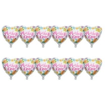 12 Pcs Mother's Day Balloons Heart Wedding Decorations Giant Decorate Large Mothers Party