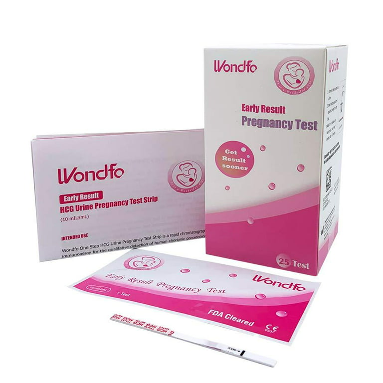  WODITOP Pregnancy Tests Strips 10 MIU/mL High Sensitive HCG  Urine Test Early Pregnancy Predictor Kit 25 Count : Health & Household