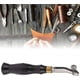 thumbnail image 4 of Amoladora de cuero ajustable (0,5 mm) Mango de madera de acero inoxidable Herramienta profesional para engarzar y afilar para artesanía en cuero, 4 of 5