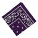 thumbnail image 5 of Bandana de algodón Colcomx Estampado de cachemira Paisley vaquero púrpura, 5 of 6