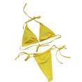 thumbnail image 2 of Travelwant Women's Halter Neck Tie Side String Triangle Bikini Set Two Piece Swimsuit, 2 of 7
