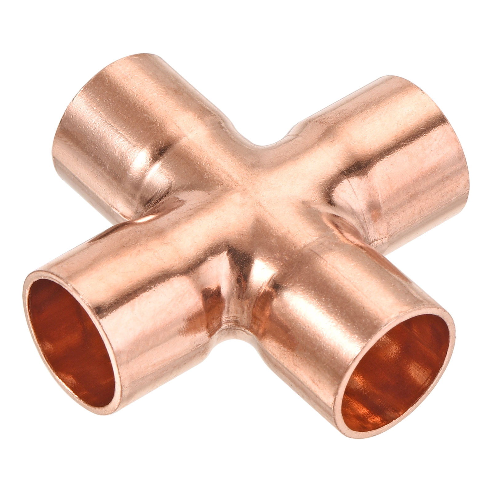 28mm End Feed Equal Tee Copper 10 PACK 