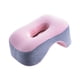 thumbnail image 2 of Almohada para dormir la siesta en la oficina Almohada portátil para dormir de lado, de espaldas y de escritorio Gris claro y rosa, 2 of 9