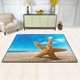 thumbnail image 2 of Dreamtimes Starfish Sandy Beach Area Rug, 36"x24" Sea Star Summer Non-Slip Washable Indoor Door Mat, Absorbent Floor Mat for Bedroom Kitchen Entryway Bathroom, 2 of 7