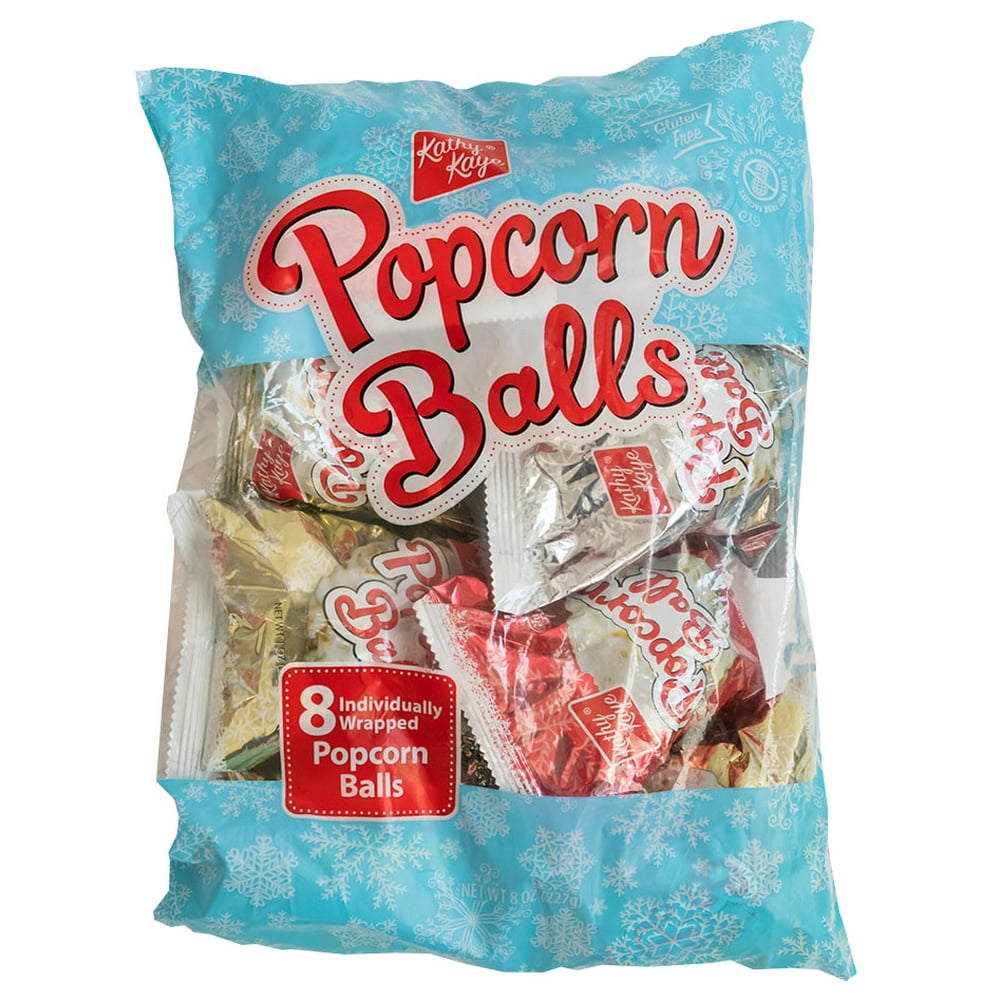 Kathy Kaye's Christmas Popcorn Balls, 8 Ct