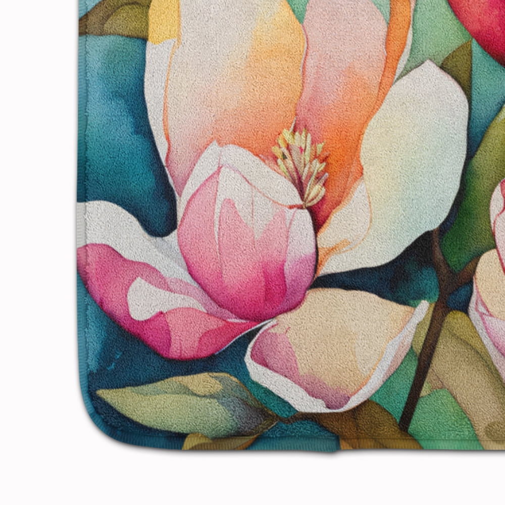 Carolines Treasures DAC1676RUG 19 x 27 in. Unisex Mississippi Magnolia in Watercolor Memory Foam Kitchen Mat