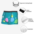 thumbnail image 3 of Yiaed bunny holding flower Print Men's Soft Cotton Boxer Shorts Breathable Boxers Underwear Moisture-Wicking Underwear Stretch Boxer Briefs for Man-Medium, 3 of 5
