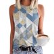 thumbnail image 3 of Crop Tank Top Camisetas sin mangas de verano informales para mujer, camisetas sin mangas sexis de playa con cuello redondo, camisetas básicas sin mangas (Grey, L), 3 of 4